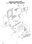 DISPENSER FRONT Diagram and Parts List for KSSS42QKW01  KitchenAid Refrigerator