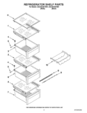 REFRIGERATOR SHELF PARTS Diagram and Parts List for GSC25C4EYB01  Whirlpool Refrigerator