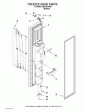 FREEZER DOOR PARTS Diagram and Parts List for ED5LVAXWS04  Whirlpool Refrigerator