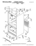 CABINET PARTS Diagram and Parts List for KBFS25EWWH5  KitchenAid Refrigerator