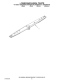 LOWER WASHARM PARTS Diagram and Parts List for WDF530PAYT3  Whirlpool Dishwasher