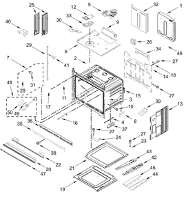 Oven Parts Diagram and Parts List for JOEDC730RM00  Whirlpool Wall Oven