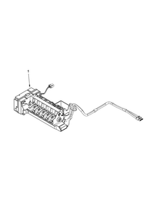 Icemaker Parts Diagram and Parts List for WRX988SIBE02  Whirlpool Refrigerator
