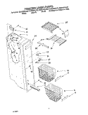 FREEZER LINER Diagram and Parts List for GS5SHGXLQ00  Whirlpool Refrigerator