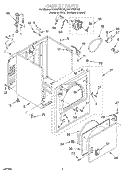 CABINET Diagram and Parts List for KGYS700GQ0  KitchenAid Dryer