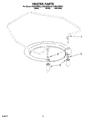 HEATER PARTS Diagram and Parts List for KUDI02FRBL2  KitchenAid Dishwasher