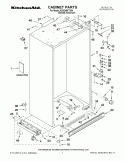 CABINET PARTS Diagram and Parts List for KSSO48FTX04  KitchenAid Refrigerator