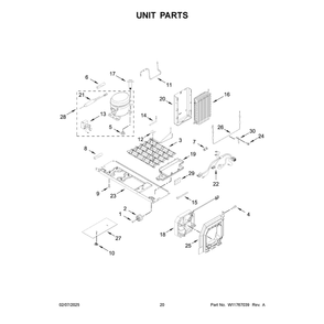 Part Location Diagram of W11758876 Whirlpool MOTOR-COND