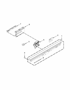 Part Location Diagram of W10671831 Whirlpool PANEL-CNTL