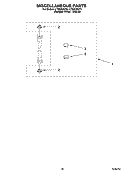 MISCELLANEOUS  PARTS, OPTIONAL PARTS (NOT INCLUDED) Diagram and Parts List for LTE6234DQ4  Whirlpool Washer Dryer Combo