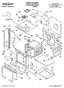 OVEN PARTS Diagram and Parts List for IBD550PRS02  Whirlpool Wall Oven
