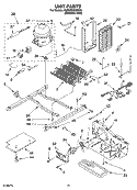 UNIT PARTS Diagram and Parts List for 6GS5SHGXRS00  Whirlpool Refrigerator