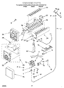 ICE MAKER Diagram and Parts List for KSSS48QJB00  KitchenAid Refrigerator