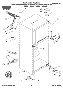 CABINET Diagram and Parts List for RT14HDYDW00  Roper Refrigerator
