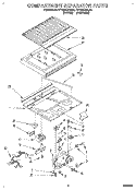 COMPARTMENT SEPARATOR Diagram and Parts List for RT18DKXAL02  Roper Refrigerator