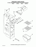 FREEZER LINER PARTS Diagram and Parts List for ED5LHAXWQ02  Whirlpool Refrigerator