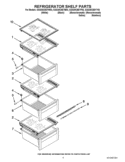 REFRIGERATOR SHELF PARTS Diagram and Parts List for GSS30C6EYY03  Whirlpool Refrigerator