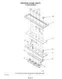 CONTROL PANEL Diagram and Parts List for RC8950XRH2  Whirlpool Cooktop