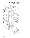 REFRIGERATOR LINER Diagram and Parts List for 3ED27DQXAN00  Whirlpool Refrigerator