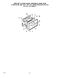 LOWER OVEN DOOR Diagram and Parts List for 2872^0A  Whirlpool Microwave Oven Combo