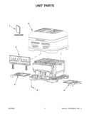 Part Location Diagram of W10539042 Whirlpool TRAY