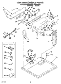 Part Location Diagram of 8566077 Whirlpool Panel, Control (Includes Illus