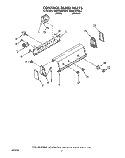 CONTROL PANEL Diagram and Parts List for KAWE460WWH2  KitchenAid Washer