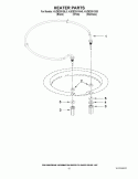 HEATER PARTS Diagram and Parts List for KUDE20IXBL0  KitchenAid Dishwasher