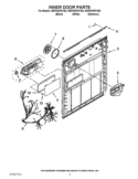 INNER DOOR PARTS Diagram and Parts List for WDF530PSYB2  Whirlpool Dishwasher