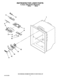REFRIGERATOR LINER PARTS Diagram and Parts List for KBRS19KTBL6  KitchenAid Refrigerator