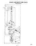 BRAKE AND DRIVE TUBE Diagram and Parts List for LA5530XPW4  Whirlpool Washer