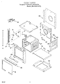 OVEN Diagram and Parts List for RS696PXEQ2  Whirlpool Range
