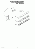 CONTROL PANEL PARTS Diagram and Parts List for KSSO36QTX03  KitchenAid Refrigerator