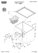 SECTION Diagram and Parts List for RH0599REW00  Roper Freezer