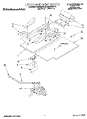 LATCH AND VENT, LITERATURE Diagram and Parts List for KEBI200BBL0  KitchenAid Wall Oven