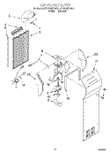 AIR FLOW Diagram and Parts List for KSRP22KDWH01  KitchenAid Refrigerator