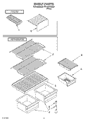 SHELF, OPTIONAL Diagram and Parts List for RT14BKXKQ02  Roper Refrigerator