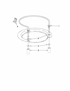 Heater Parts Diagram and Parts List for 66513043K110  Kenmore Dishwasher
