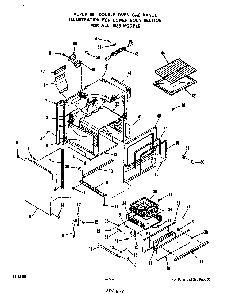 Lower Body Diagram and Parts List for 1835*1A  Roper Range