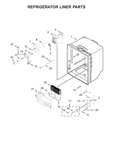 Part Location Diagram of W11220375 Whirlpool Filter Cap