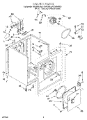 SECTION Diagram and Parts List for REL4632BL3  Roper Dryer