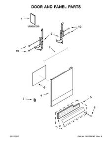 Part Location Diagram of W11043507 Whirlpool Energy guide
