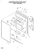 REFRIGERATOR DOOR Diagram and Parts List for ET19DKXDN03  Whirlpool Refrigerator