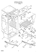 LINER Diagram and Parts List for 3XART716GG00  Whirlpool Refrigerator