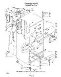 CABINET Diagram and Parts List for ET18HKXTF00  Whirlpool Refrigerator