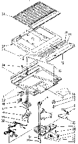 Compartment Separator Diagram and Parts List for ET18NKXSN05  Whirlpool Refrigerator