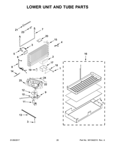 Part Location Diagram of W10803566 Whirlpool SHROUD