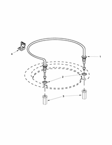 Heater Parts Diagram and Parts List for 66515119K213  Kenmore Dishwasher