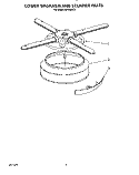 LOWER WASHARM AND STRAINER Diagram and Parts List for KPDI620T2  KitchenAid Dishwasher