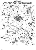 UNIT PARTS Diagram and Parts List for GS6SHAXMT00  Whirlpool Refrigerator